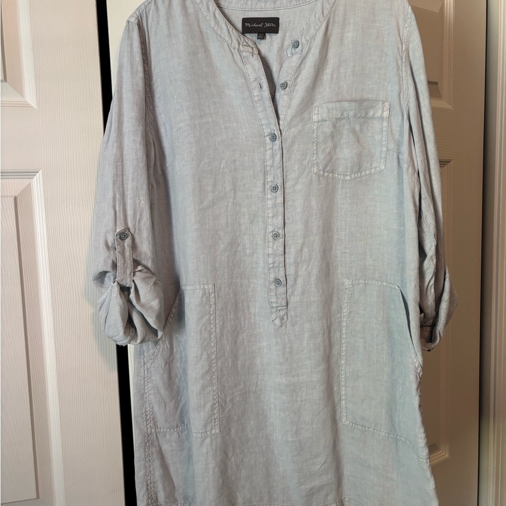 Michael Stars Light Gray Tunic Top